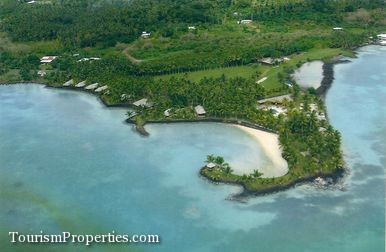 Luxury oceanfront resort situated on prime oceanfront property for sale in Samoa 